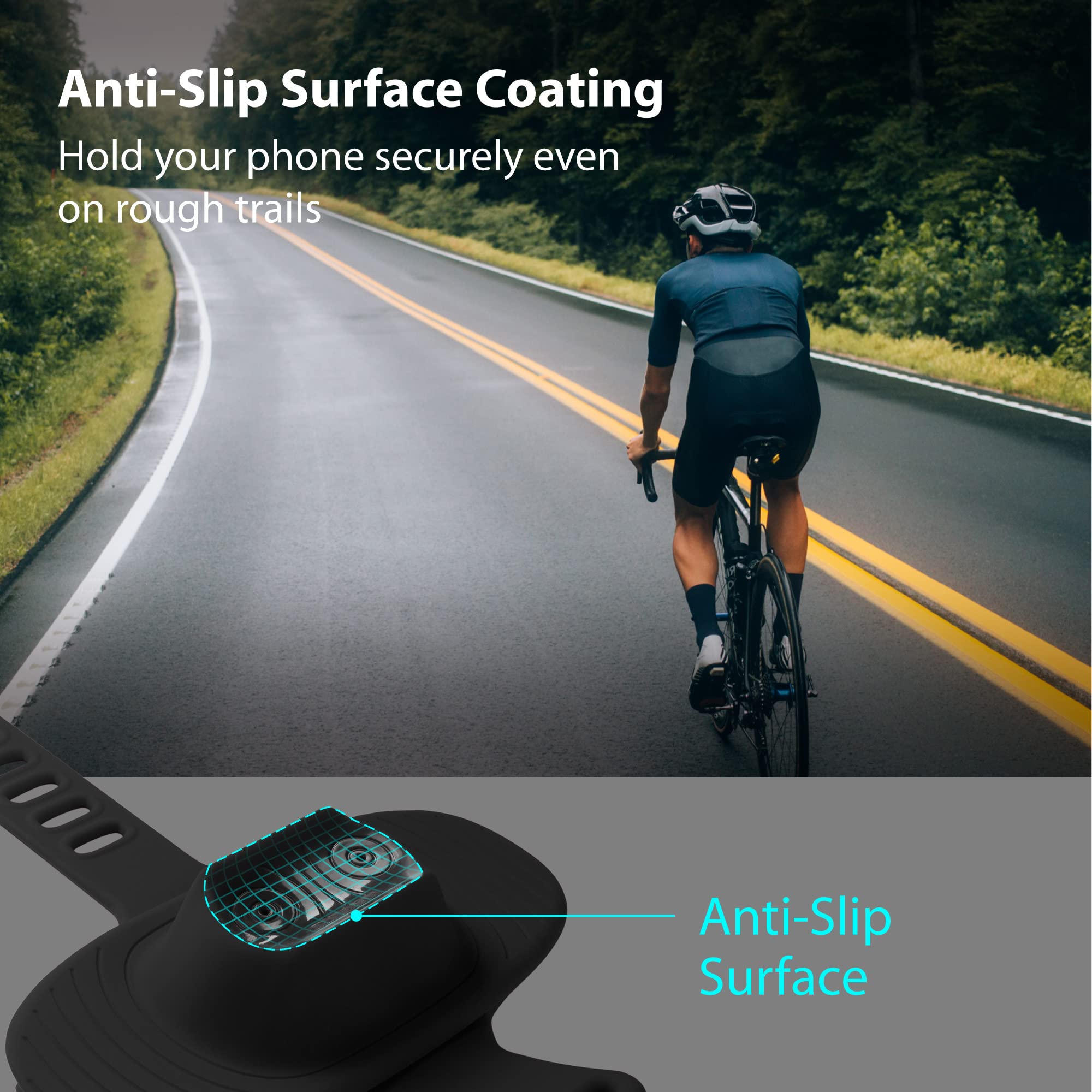 【Bone】 Bike Phone Mount Universal 2 in 1 Phone Holder for Bike, Charger Mount Stem, Bike Accessories for iPhone 13 12 11 Pro Max Samsung S20 S21, Fit 4.7
