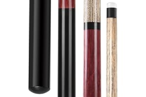 AKLOT Heavy Hitter Jump Break Cue- 21oz 23oz~25oz 3 Piece Pool Stick 14mm Bakelite Tip for Explosive Breaks and Effortless Ju