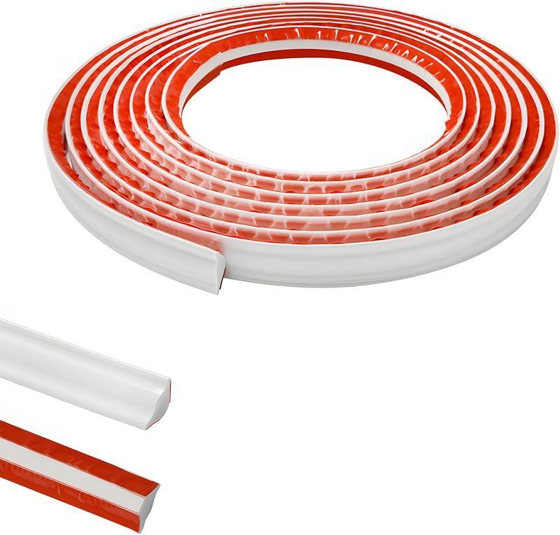 Zayejod 3M PVC Quadrant Trim 19mmx10mm Self-Adhesive Beading Edge Strip