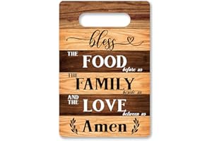 KROLLMA Rustic Kitchen Decor, Kitchen Wall Decor, Kitchen Decor Wall Art, Kitchen Sign Wall Decor, Bless The Food Before Us And The Family Beside Us Amen, Kitchen Decor and Accessories 8x10 Inches