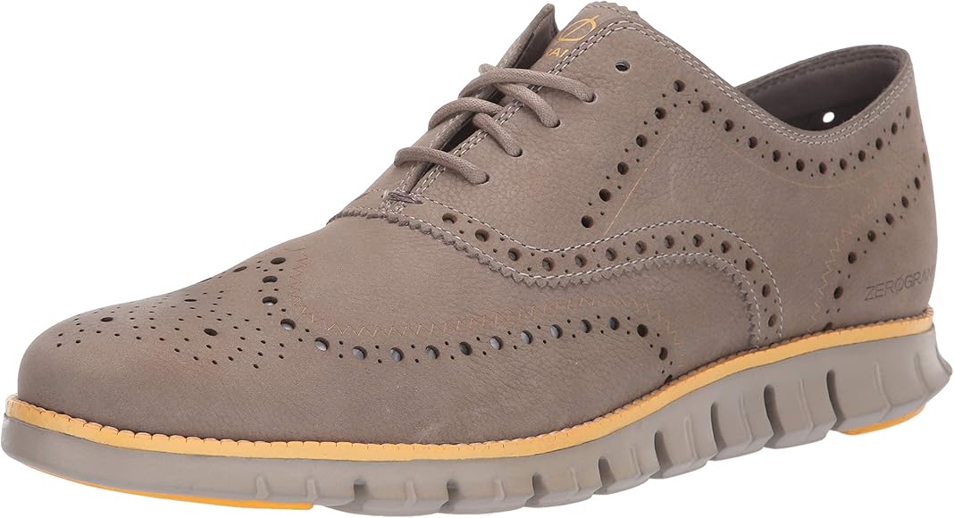 zerogrand suede wingtip oxford