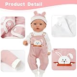 Aolso 14-18 Inch Baby Doll Clothes Hooded Overalls Set with Coat Hanger view 4