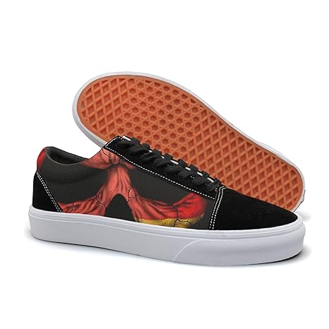 Amazon Com Ouxioaz Womens Skateboarding Shoes Suede German Flag