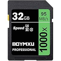 32GB Memory Card, BOYMXU Professional 1000 x Class 10 Card U3 Memory Card Compatible Computer Cameras and Camcorders…