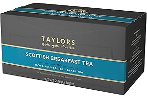 Taylors of Harrogate Wrapped Tea Bags, Scottish Breakfast, 100 Count