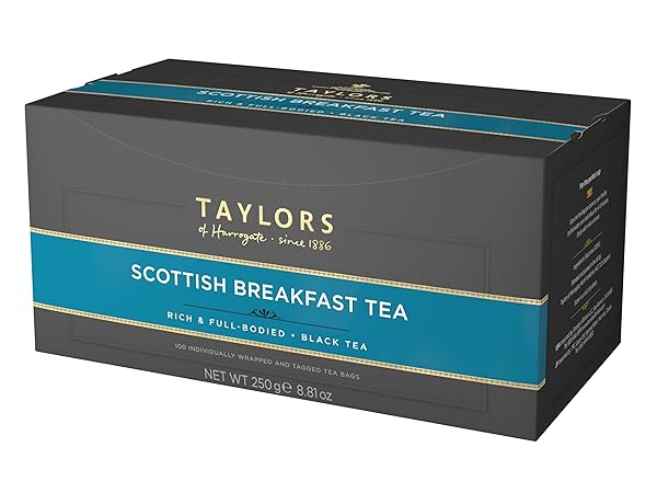 TAYLORS OF HARROGATE SCOTTISH BREAKFAST BLACK TEA INDIVIDUALLY...
