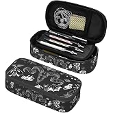 Aoojanu Halloween Magic Elements Mystical Goat Large Pencil Case With Zipper Compartments Stationery Pencil Bag For Kids Teens Students School Supplies
