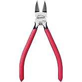 Wire Cutters, 6 inch Side Cutters, HOUSERAN Dikes Wire Cutters Diagonal Cutters with Non-Slip Red Handle, Flush Cutter Pliers