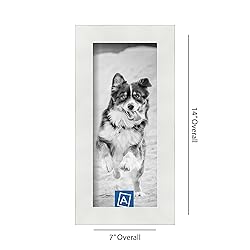 ArtToFrames 5x12 Inch White Picture Frame, This