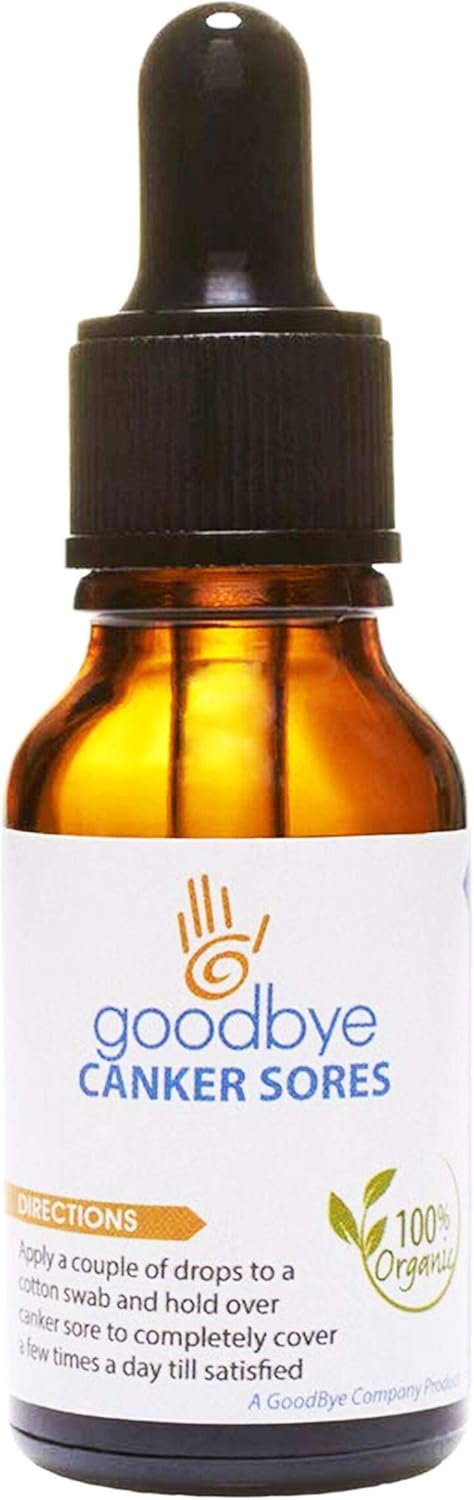 Goodbye Canker Sores - Mouth Ulcer Treatment | Essential Oil Serum for Canker Sore Relief | Apply Directly to Heal Blisters in The Mouth: Health & Personal Care