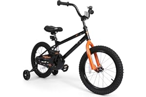 bicystar Kids Bike with Training Wheels, BMX Bicycle with Pedals for 2-4 Year Old Boys Girls, Birthday Gift