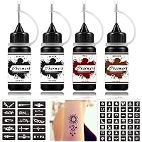 tattoos temporary tattoo fake kit permanent semi freehand ink paste freckles sellers