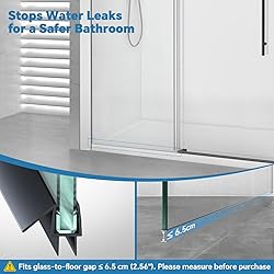 Shower Door Bottom Seal Strip, 2PCS Seal