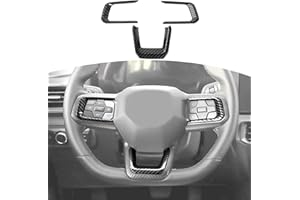 JOSHELA for Mustang Interior Trim Cover Fit for Ford Mustang 2024 up Black Carbon Fiber Interior Accessories 3pcs