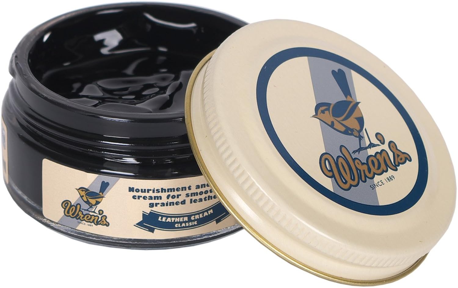 Wren’s Leather Cream Classic, premium quality shoe cream polish (Black): Shoes