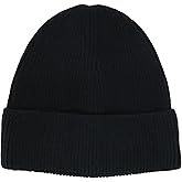 CTM Men's Basic Ribbed Beanie Cuff Cap