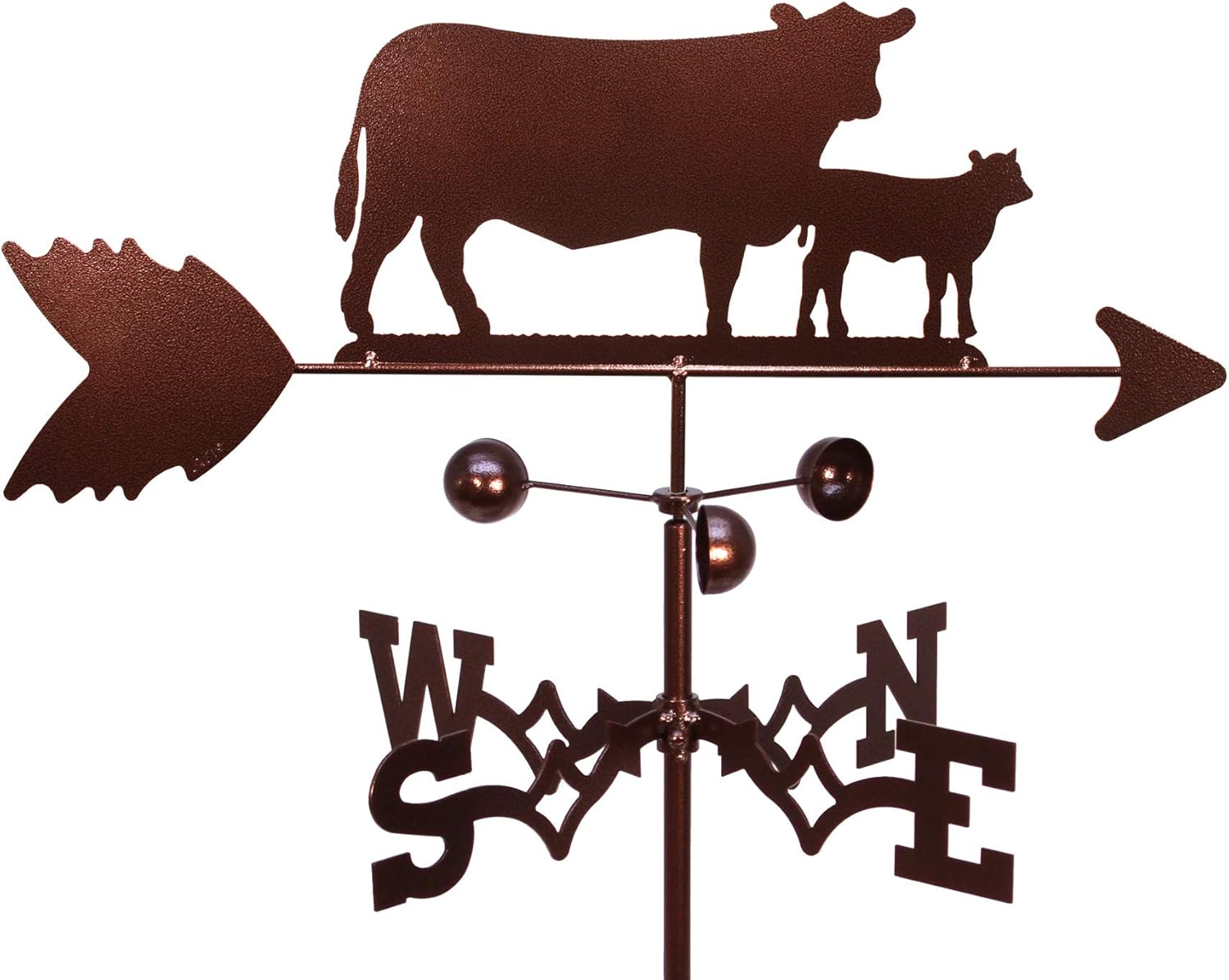 Weathervanes - SWEN Products Cow and Calf Weathervane (Garden Stake Included)