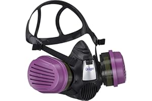 Dräger X-plore 3500 Respirator Mask Multi-Gas/P100 Combination Cartridge (OV/AG/HF/FM/CD/AM/MA/HS/P100) NIOSH-certified Half-Mask for Painting, Chemicals, Construction