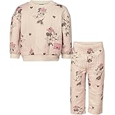 Magic Threadz Disney Clothes Baby Girls Fleece Sweatshirt & Pants Set Minnie Mouse, Marie, Stitch, Pooh, Toy Story (12M–24M)