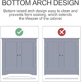 Yaheetech Under Sink Cabinet Freestanding 60x30x60 cm Gray view 8