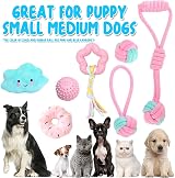 Speedy Panther 7Pcs Dog Toys Small Dogs Puppy Teething Rope Squeaky view 2