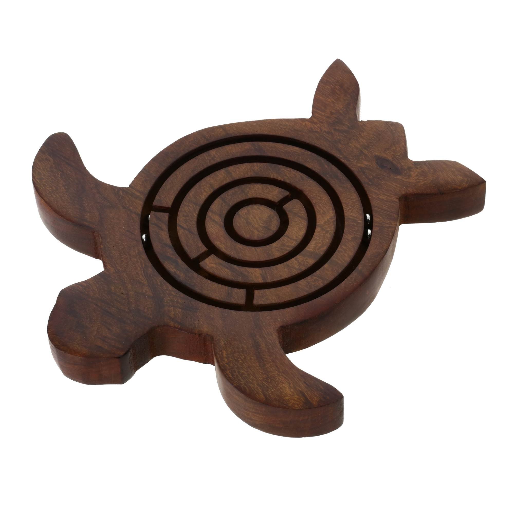 Shalinindia Wooden Turtle Labyrinth Maze 5.5 Inch 13 71i MvTER8L