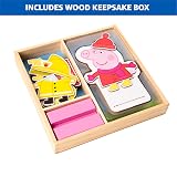 Peppa Pig Magnetic Wooden Dress-Up Set TCG Toys FSC Wood Preschool Toy view 7