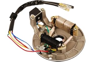 HIFROM New Ignition Stator Magneto Plate Pit Bike Compatible with 90cc 110cc 125cc Pit Bike XR50 CRF50 XR70 CRF70 Z50R（1988-1999）SDG SSR 107 110 125 M IS01