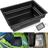 Rectangular Hatch Bucket Bro Hatch Storage For Hobie kayaks Mirage Cat Pro Angler 12/14, Pro Angler 360 12/14, Fishing Tackle Gear Organization Dry Storage Easy Clean with Drain Holes