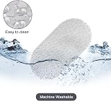 WELTRXE Non Slip Bath Mat 69x36 cm PVC Pebble Drain Holes Suction Cups view 6