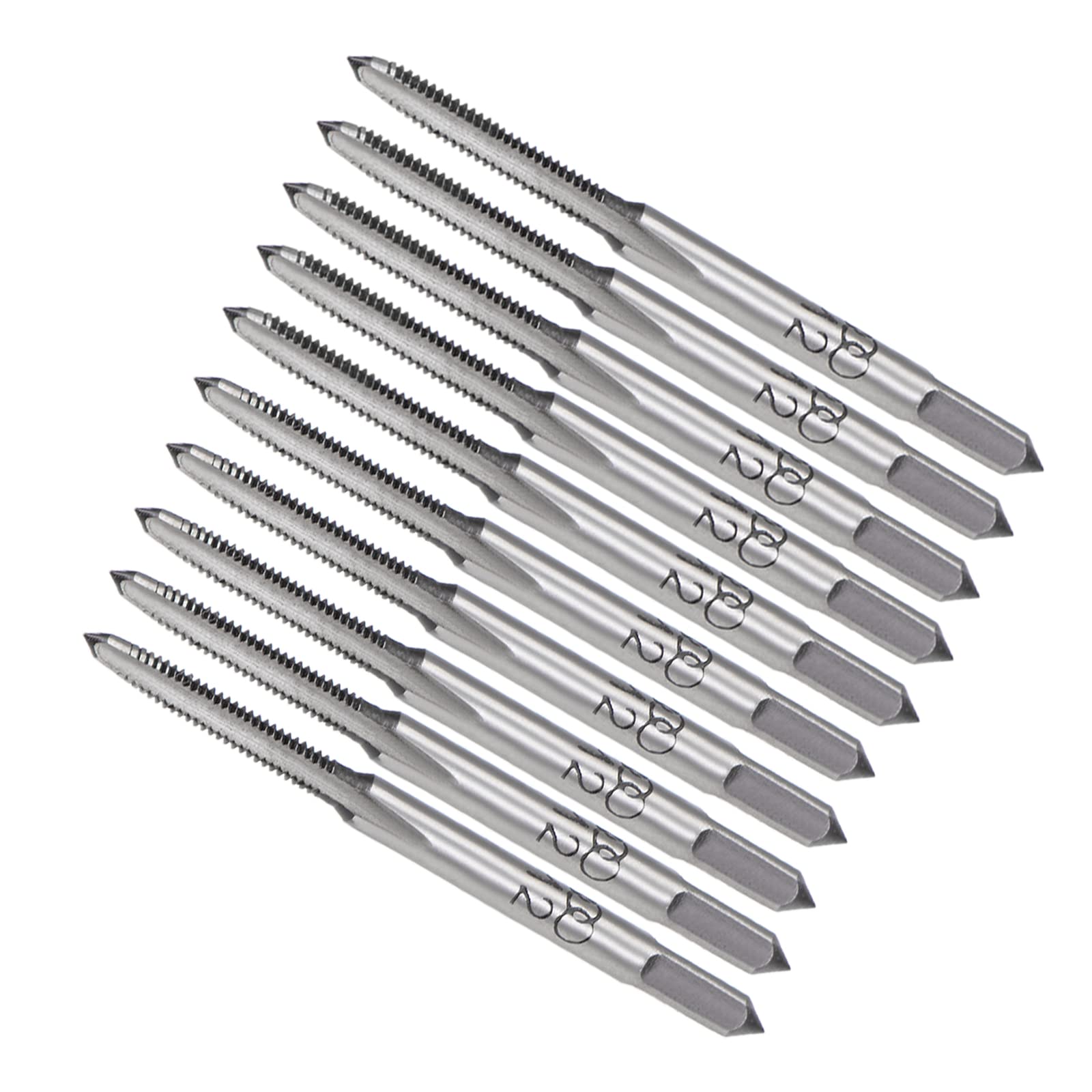 CoCud Hand Threading Taps, M2 x 0.4 Thread, Metric High Speed Steel Screw Tapping Taper Bottom Tap - (Applications: for Machine Thread Repair), 5-Pairs — image 1