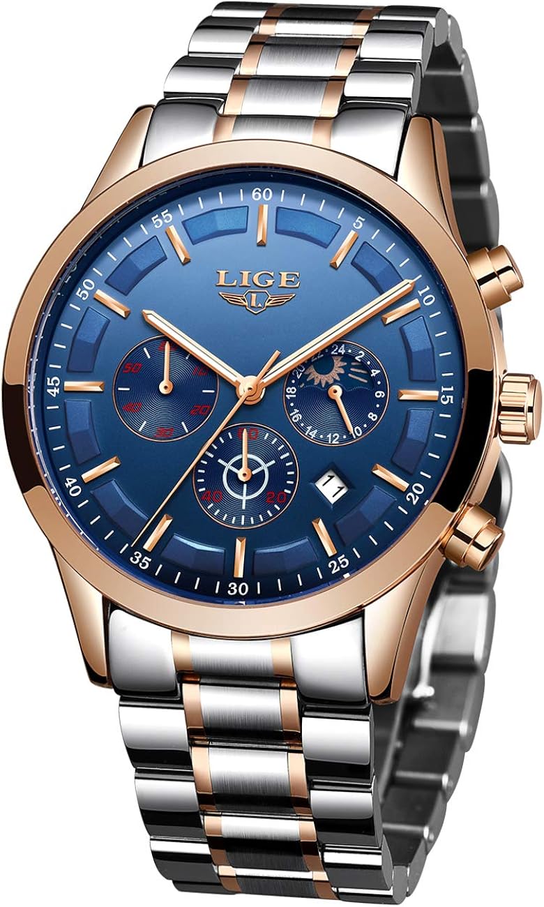 lige brand men's business watch