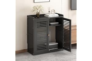 WiFi Router Hidden Box Storage Cabinet, Floor Standing Router Storage Box Hider Modem, Invisible Storage Multi-Layer Shelves 