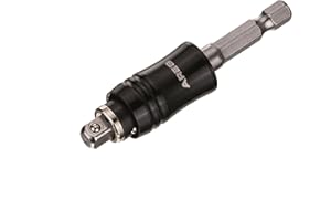 ARES 70034 2-in-1 Socket Bit Holder - Holds 1/4-Inch Drive Sockets and Bits - Quick Change Mechanism - Easy Switching Between Bits and Sockets