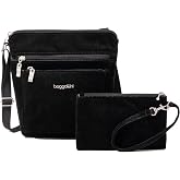 Baggallini Pocket Crossbody Bags for Women 8x8 Small Lightweight Durable Water-resistant Travel Purse W/Rfid