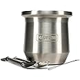 Amazon.com: MADFLOW Yerba Mate Cup. Stainless Steel Mate Cup with 2 ...