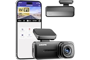 Azdome M200 Mini Dash Cam WiFi Dashcam, 1080P Front Dash Camera for Cars, Hidden Car Camera with 24H Parking Mode G-Sensor Night Vision, AZDOME APP, Loop Recording, Support 128GB Max, Easy to Install