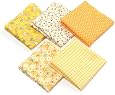 Lot De 5 Tissus Coton Doux 50x50 Cm - Idéal Pour Couture, Patchwork Et Créations DIY - 10