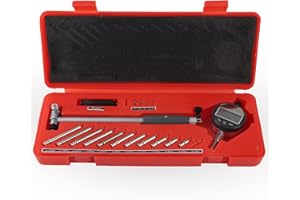 Dial Bore Gauge, 50-160mm Digital Bore Gage Set, 0.001mm Resolution Stainless Steel High Accuracy Inner Diameter Measuring To