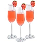Restaurantware Bev Tek 6 Ounce Champagne Flutes, 6 Heavy-Duty Sparkling Champagne Flutes - Dishwashable, Shatterproof, Clear Polycarbonate Mimosa Glasses, For All Kinds Of Beverages