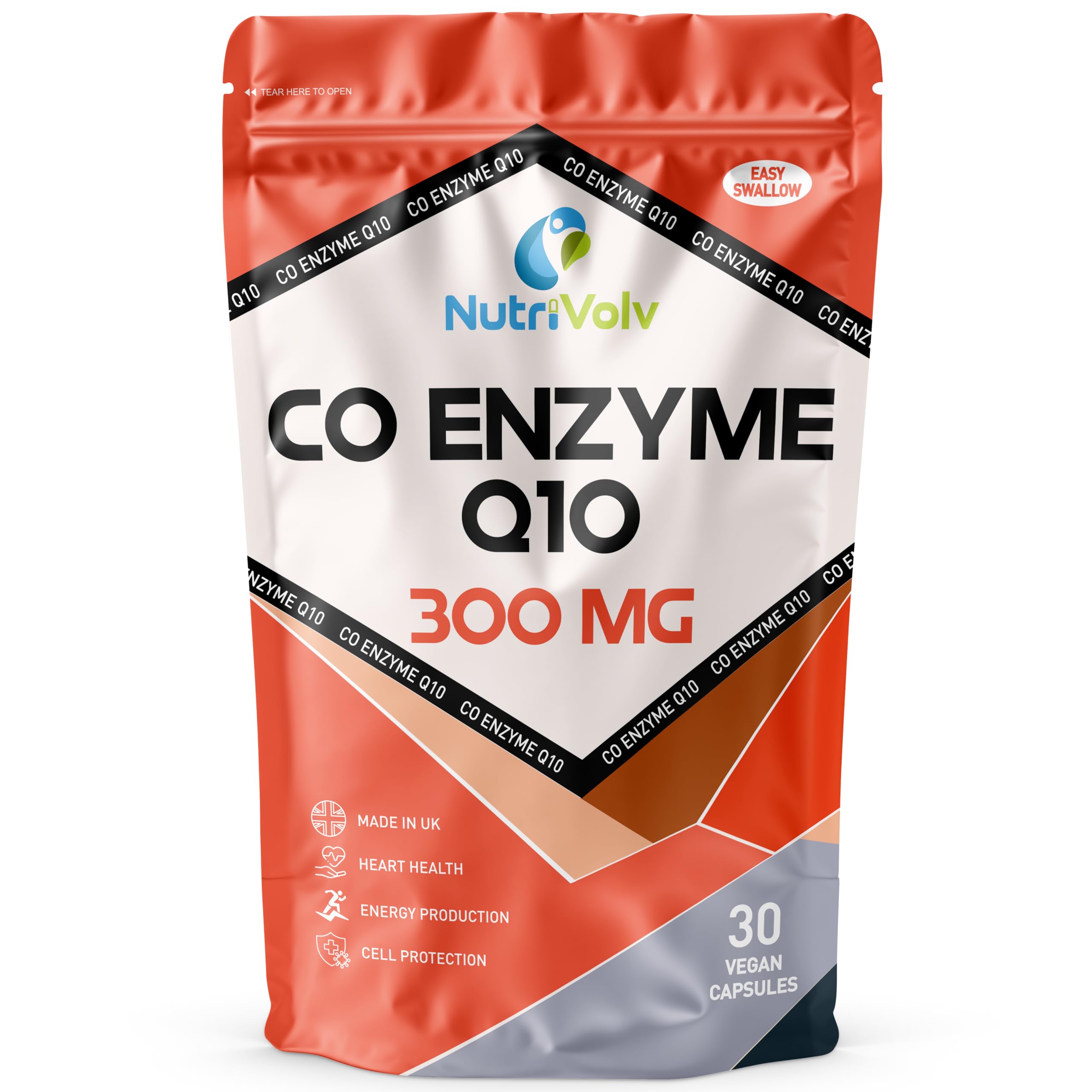 Co Enzyme Q10 300mg Heart & Brain Health Care | High Absorption Promo Pack | 30 Capsules