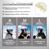Odoland Ski Helmet with Goggles Set for Men Women Adjustable Snow Gear view 2