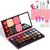 Aomig 12Pcs Kids Makeup Set Pink Palette Non-Toxic Washable Gift view 8