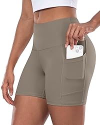 CHRLEISURE Womens Biker Yoga Shorts with