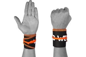 WOD Wear Wrist Wraps for Powerlifting, Strength Training, Bodybuilding, Cross Training, Olympic Weightlifting, Yoga Support - One Size Fits All