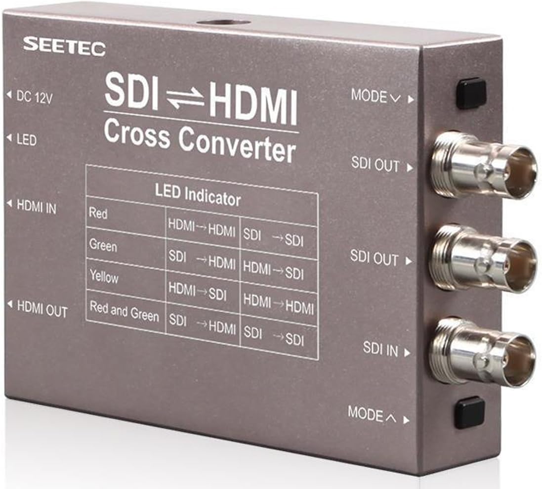 SEETEC SDI-HDMI Cross New Release Mini Converter Support 1080p for Driving HDMI Monitors(SDI-HDMI Cross)