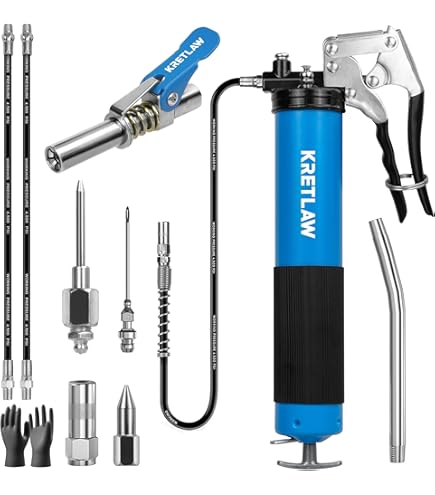 Needle Nozzles Grease 9-Piece Grease Gun Accessory Kit - Complete Set With Couplers, Adapters & Nozzles For Hard-to-Reach Fittings Grease Fitting Adapters