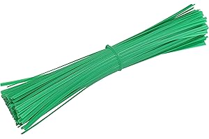 Gardzen 300 pcs 5" Twist Ties, Reusable Coated Wire Plant Ties, Ideal for Sealing Plastic Bags, Bread Bags, Organizing Cords, Gardening Activities