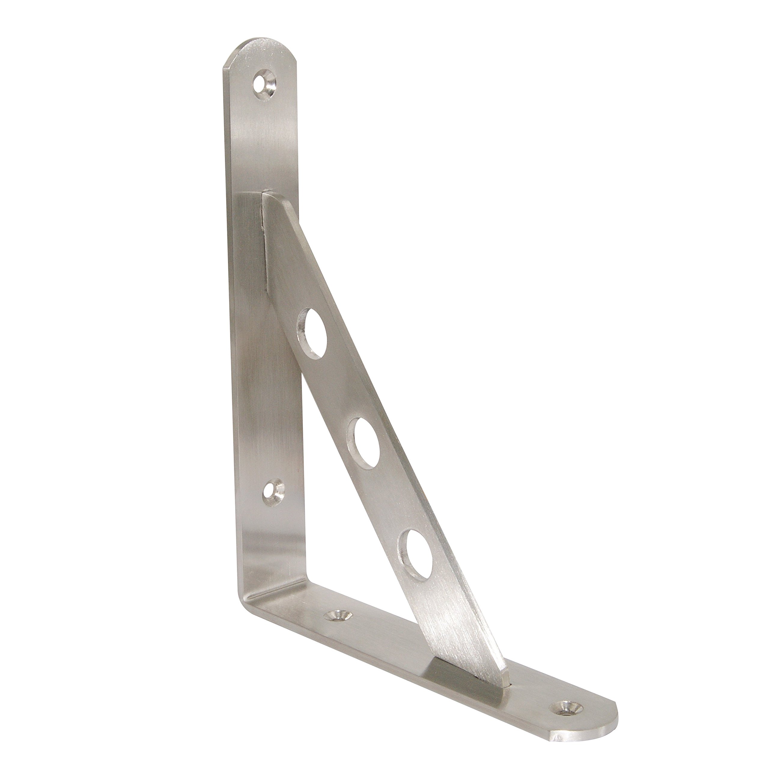 L Brackets WEBI Shelf Brackets for Shelves8'' L,4 mm Thick,90 Degree