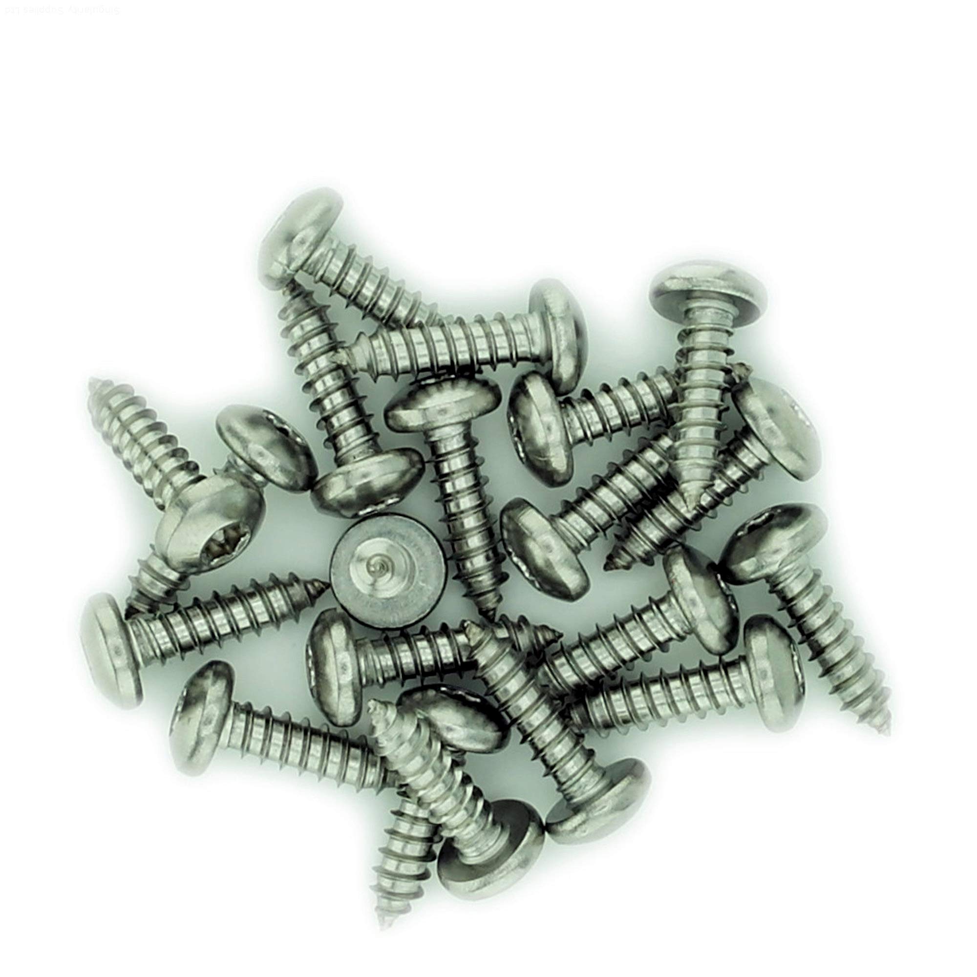 No.8 x 1.5 (4.2mm x 38mm) TX Pan Self-Tapping Screw - Stainless Steel (A2) (Pack of 20) โ image 1